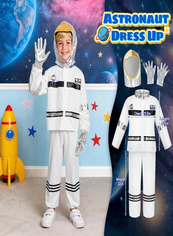 DISHIO Kids Pretend Role Play Costumes, Dress Up Clothes for Toddlers, 4 Sets Astronaut, Policeman, Firefighter, Engineer Costume for Kids and Toddlers Boys Christmas Birthday Age 3 to 6 - Image 2